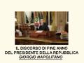 IL DISCORSO DEL PRESIDENTE DELLA REPUBBLICA