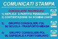 COMUNICATI STAMPA PDL SU CENTRALI-SCUOLA-OSPEDALE