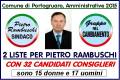 DUE LISTE PER PIETRO RAMBUSCHI SINDACO COMUNE PORTOGRUARO